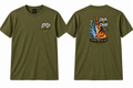 Deck to Dish T-Shirt - Finished over the Fire - Army Green
